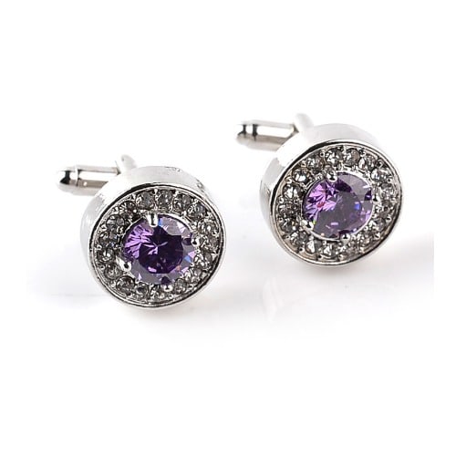 French Diamond Cufflinks- With Gift Box