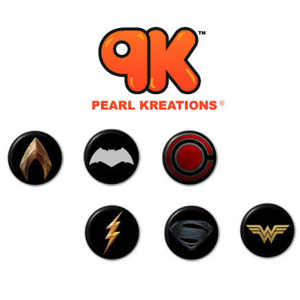 Justice Button- Badges Collection - Set Of 6