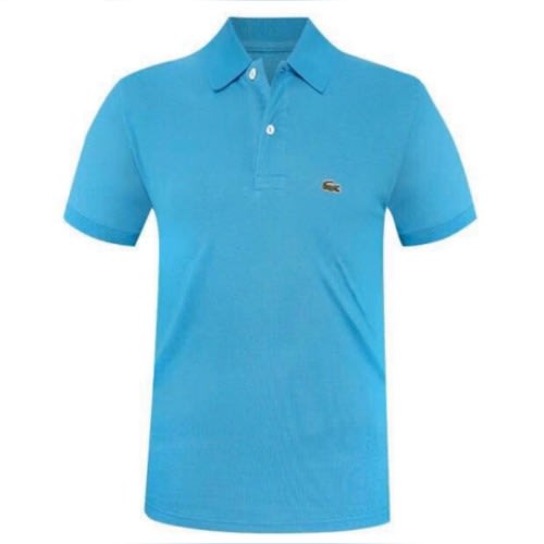 Sky Blue Breathable Mens Polo