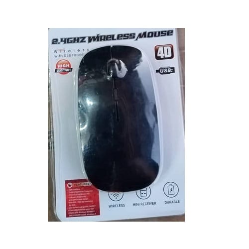Wireless Slim Mouse - Black