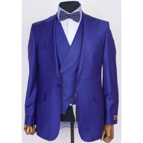 Three Piece Suit - Royal Blue