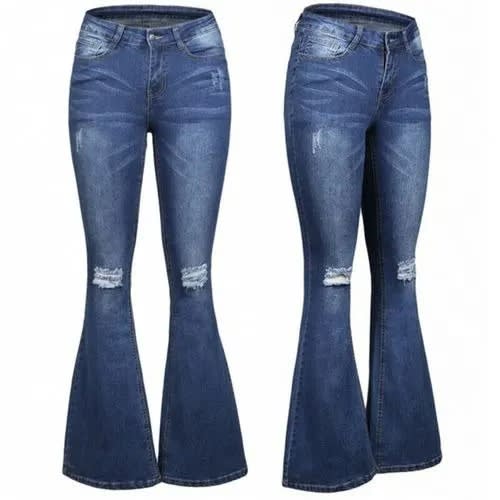 Flare Casual Women Jeans