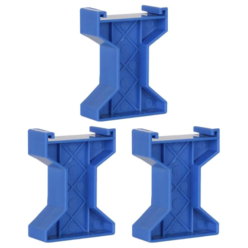 3 Pieces Plastic Train Toy Bridge Support Track Railway Style A Blue