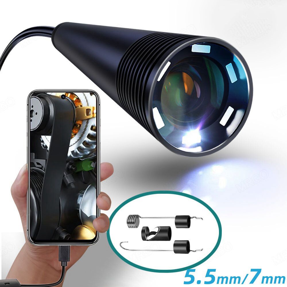 5mm 7mm Mobile Probe Borescope Camera Inspection Endoscopic