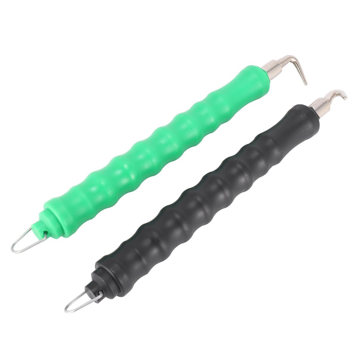 2 Pieces Automatic Rebar Tie Wire Twister Rebar Tie Wire Twister Tool Rebar Wire Twister Pull Tie Wire Twister Concrete Metal Wire Twisting Fence Tool Curved and Straight Hook