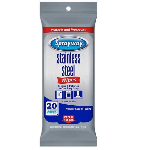 Stainless Steel Wipes Water-Based 20CT