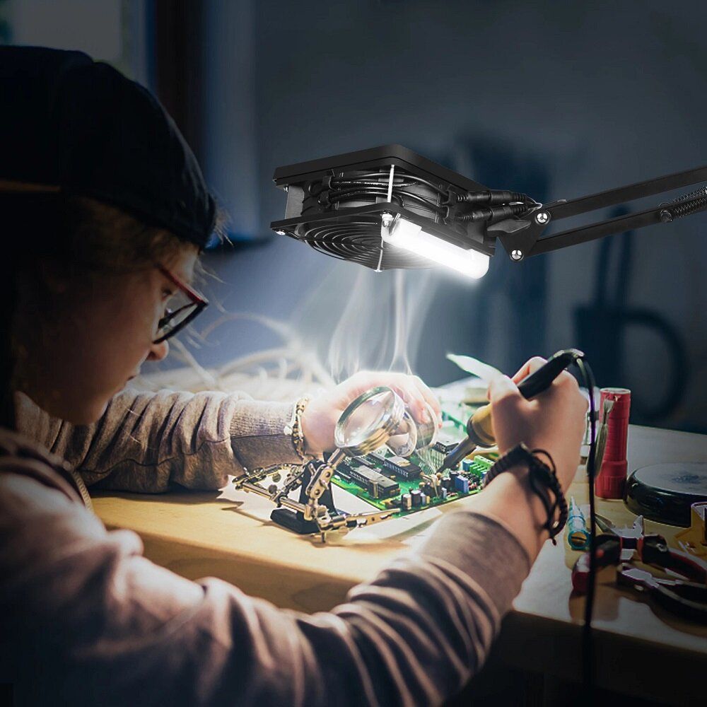 220V Soldering Exhaust Fan Welding Smoking Device With