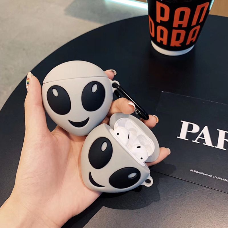 Unique Style Protective Case Silicone Cover With Carabiner For Airpods 1/2 3XUE