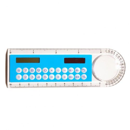 Lightweight Useful 3 In 1 10cm Length Solar Angle Ruler Adorable Solar Ruler Calculator Multi-purpose For Home Light Blue