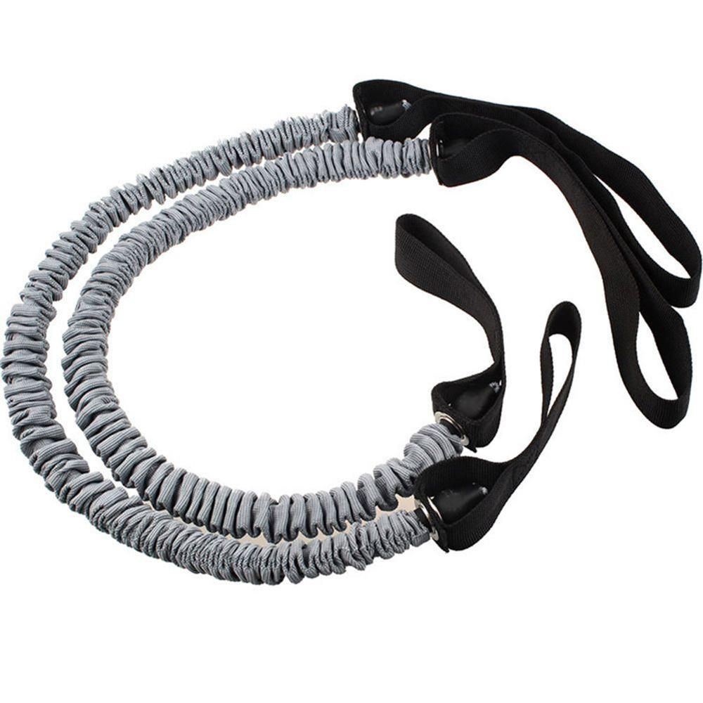 Fitness Abdominal Wheel Roller Crossfit Resistance Band Ropes AB Exercise Abs-gray