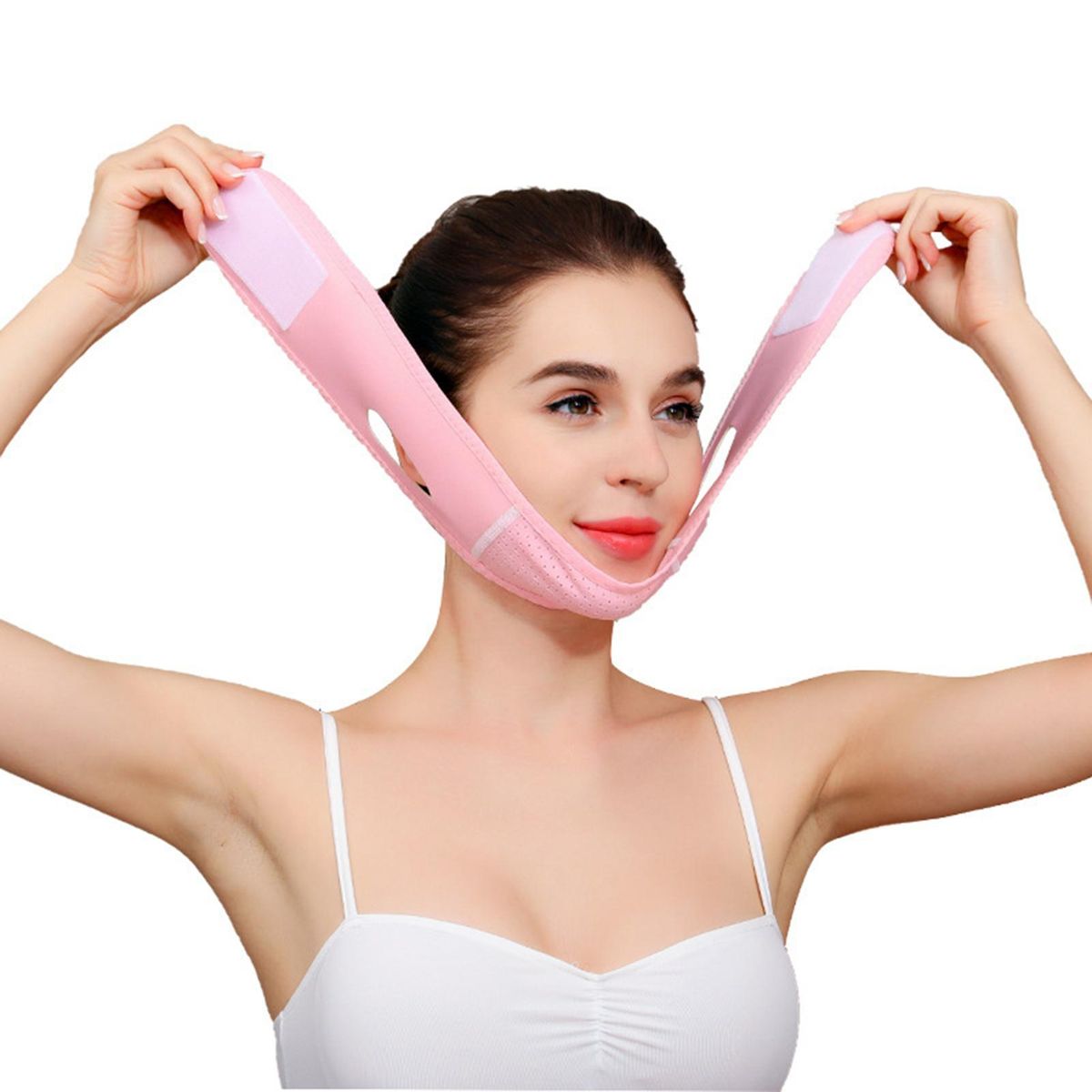 Double Chin Facial Slimming Mask Dresses for Weight Loss, Chin Lifting Band, V-Mask, Chin Lifting Band, Anti-Aging and Breathable Compression Face Slimming Mask
