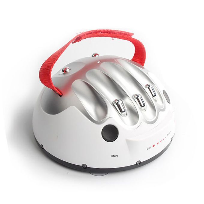 Polygraph Shocking Liar Micro Electric Lie Detector Test Truth Dare Game-Silver