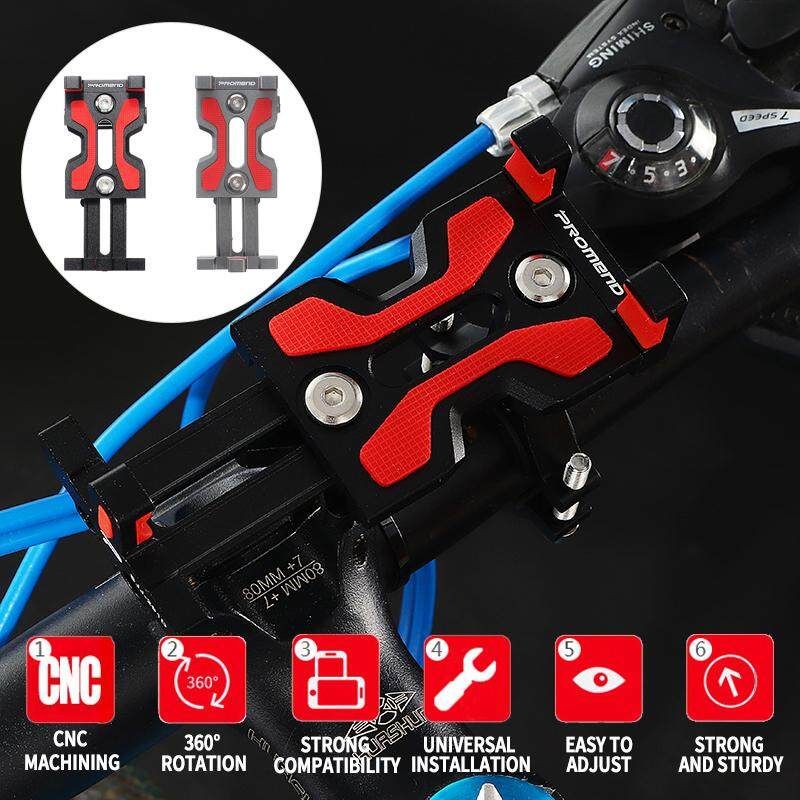 Bike Bicycle Motorcycle Mount Phone Holder Stand Aluminum Waterproof Adjustable SJJ-291D Black