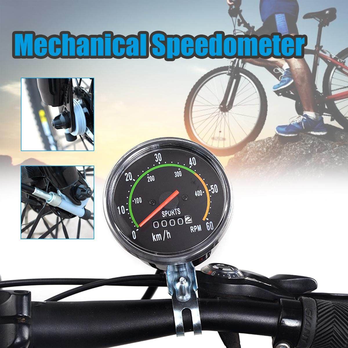 Vintage Style Bicycle Bike Speedometer Mechanical Odometer With Hardware Cycling