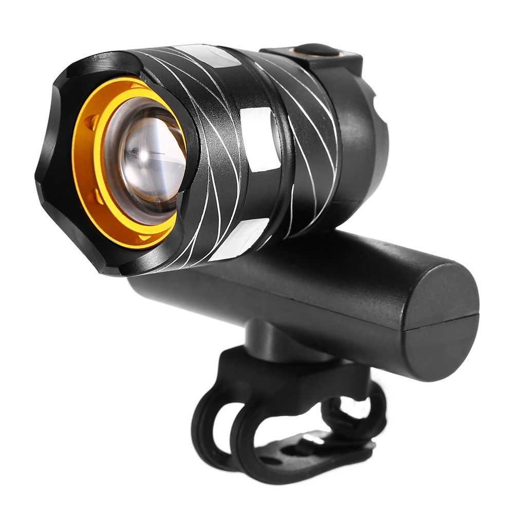 Zoomable Bike Front Light USB Rechargeable Bike Lamp LED