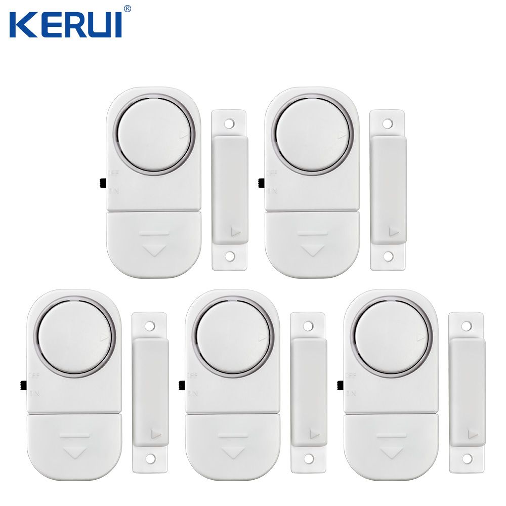Home Window Door Entry Anti Thief Security Alarm 90dB 5pcs