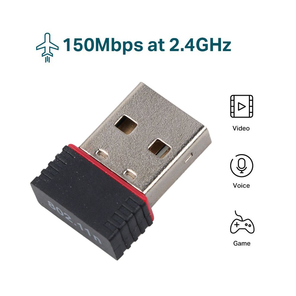 Wireless 2.4G USB LAN Receiver Network Card 150Mbps USB