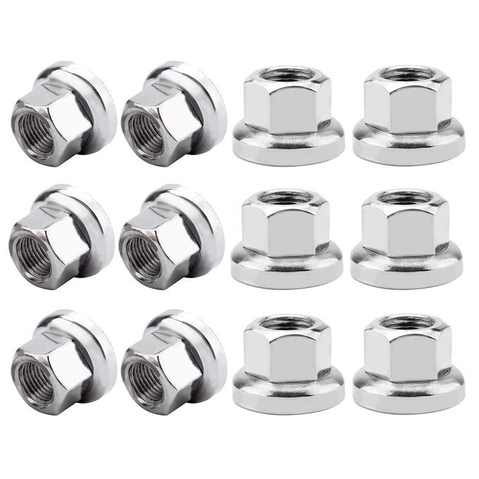 12x M10 Bike Axle Nut Skewer Bolt Screw Road For Retro Bike Rear Hub