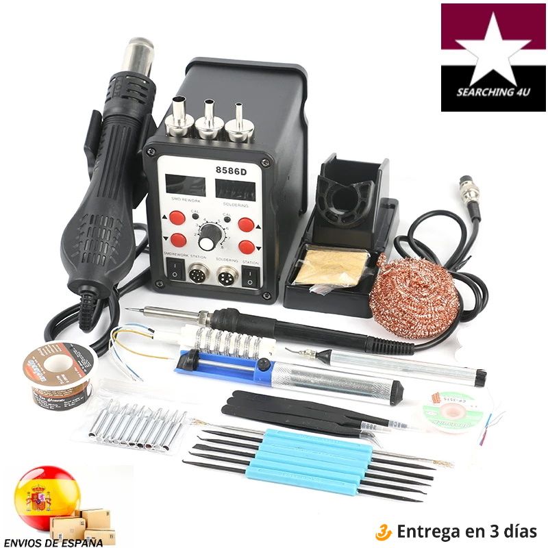 Powerful Soldering Station And Desoldering Hot Air Gun SMD