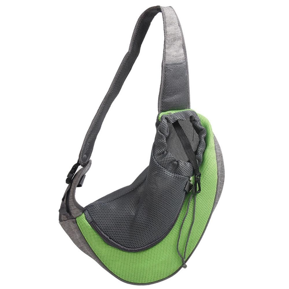 Pet Dog Carriers Bag Breathable Mesh Travel Bag Portable Going Out Pet Bag Dog Chest Side Backpack Pet Supplies
