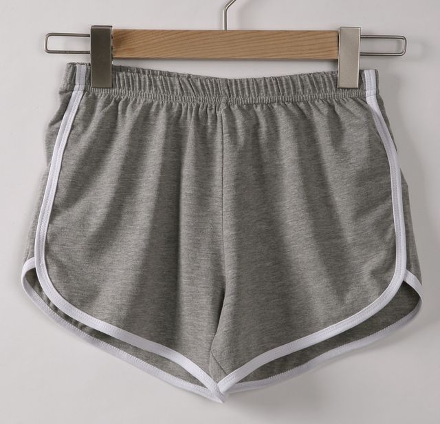 New Casual Women Sports Shorts Casual Ladies Beach Gray_S