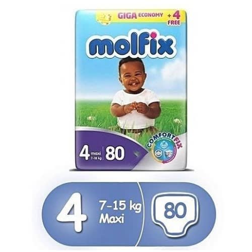 Comfortfix Diapers - Size 4 - Giga Economy Pack - 80 Count X 4