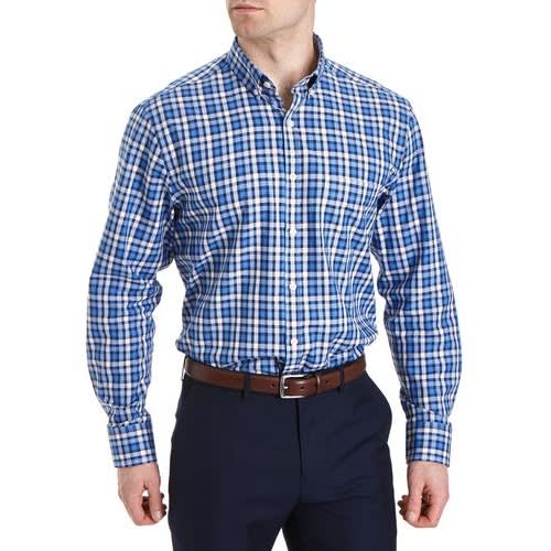Cotton Check Shirt - Blue