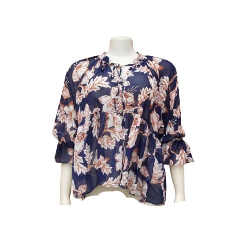 Plus Size Chiffon Blouse