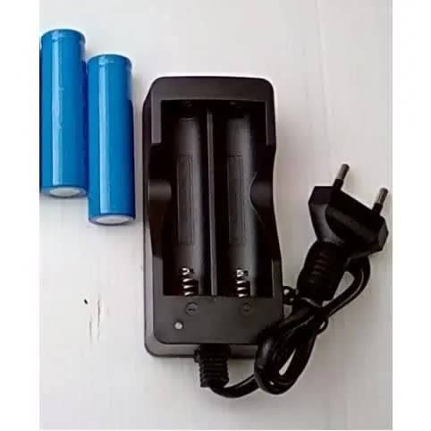 Rechargeable Lithium Battery - 5800mAh - 3.7v - 2 Pcs  + Charger