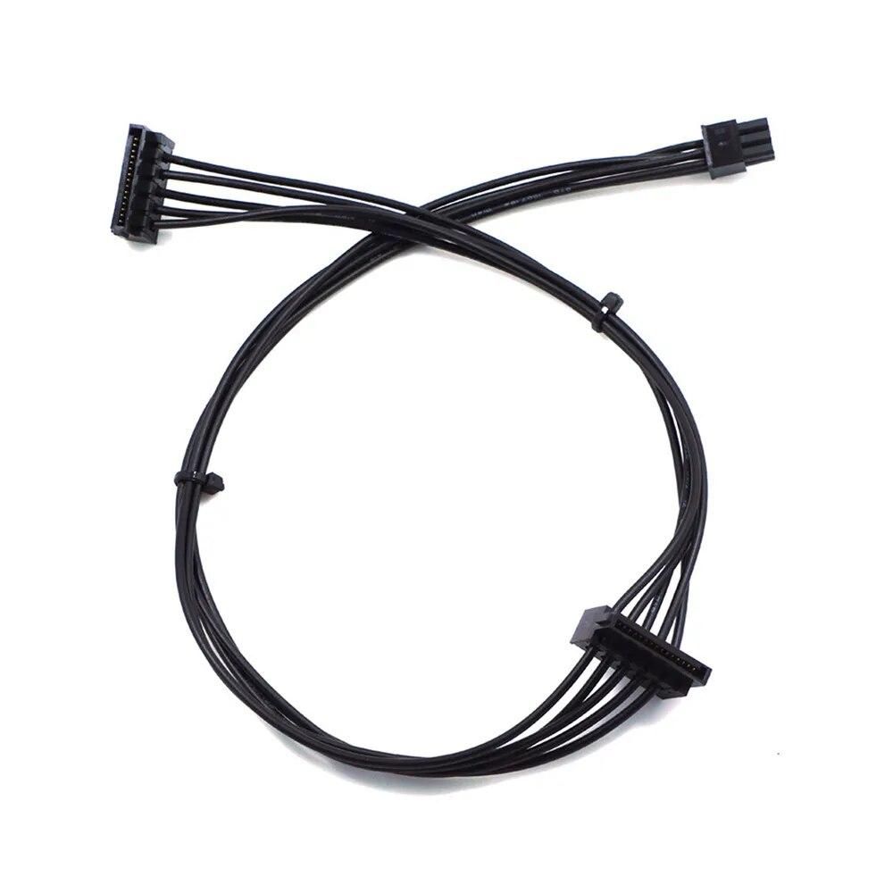 1pcs Mini 6 Pin to 2 SATA cable 15PIn Power Supply Cable for Dell Vostro 3070 3670 SAA hard disk computer components accessories