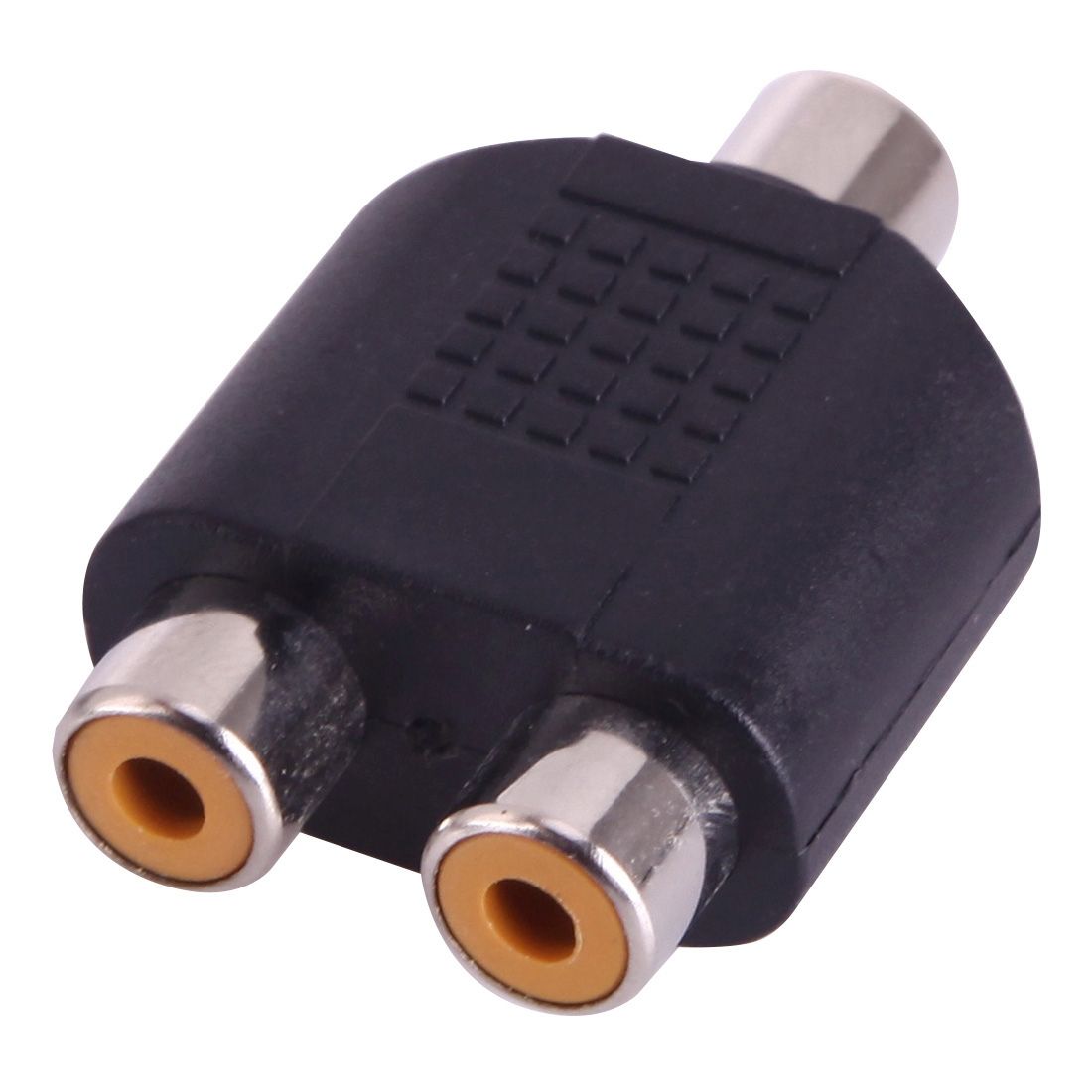 RCA Female To 2 RCA Female Adapter(Black)