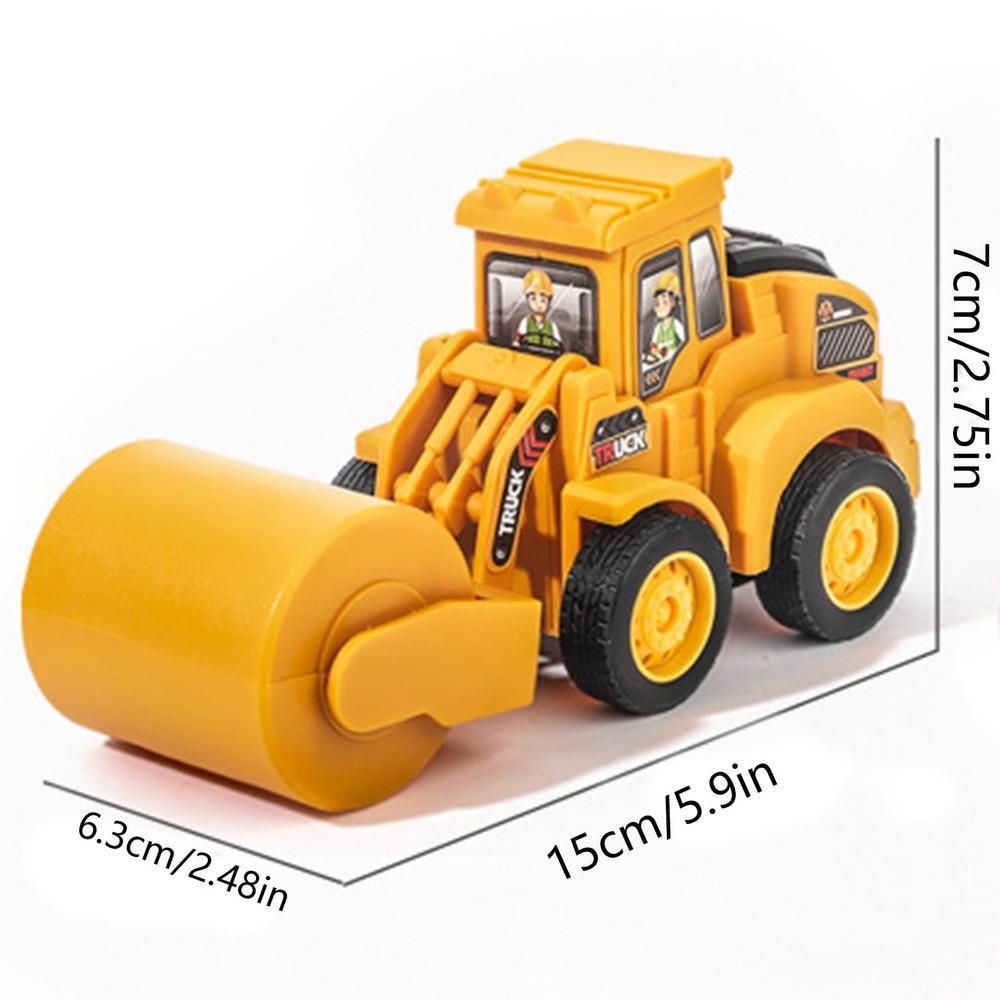 Construction Vehicles Toy Road Roller And er Toys Reusable Bulldozer Excavator Toy Road Roller er Car Pile Drive