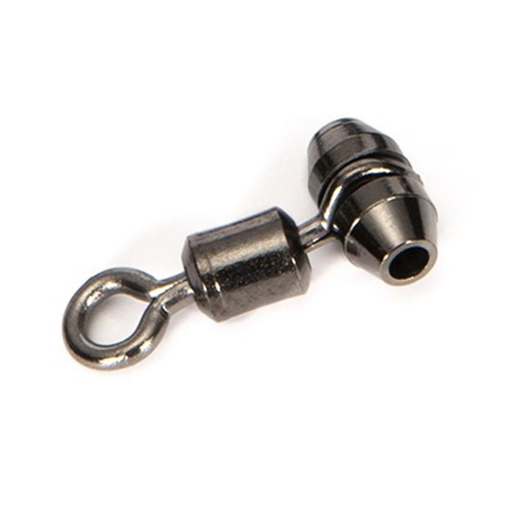 10Pcs Fishing Swivels 3-Way Alloy Copper Fishing Connector Rolling Bearing Swivel Hook for Carp Tackle Accessories,Small