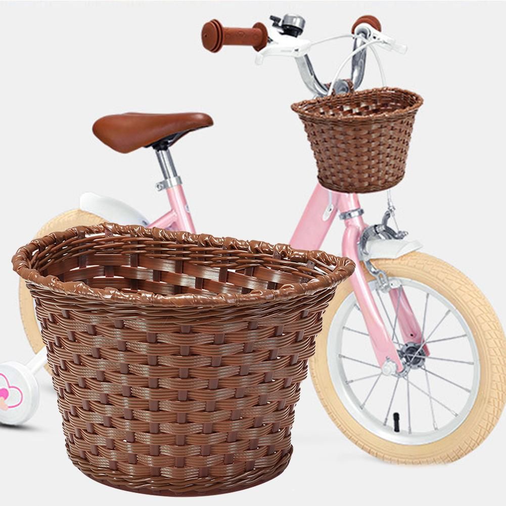 Children Adult Handmade Bicycle Front Basket Weave Cycling