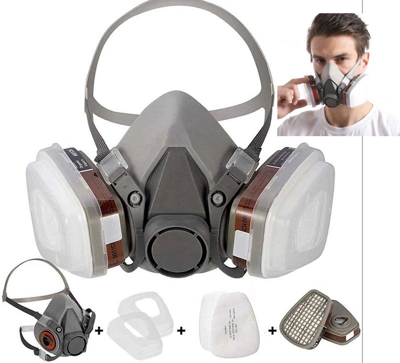 Reusable Multipurpose Chemicals Safety Mask +Filters