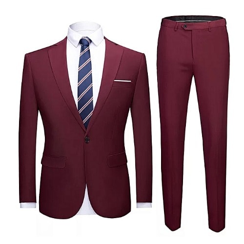 Men's Suit- Wine