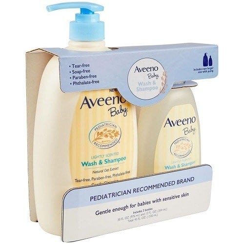 Newly Improved Aveeno Baby Wash And Shampoo Set - 1330ml