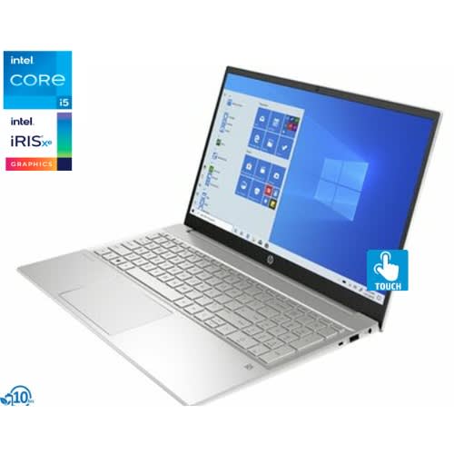 Pavilion 15''- Intel Core i5 16GB RAM- 512GB SSD- Touch- Windows 11- 11th Gen - Silver