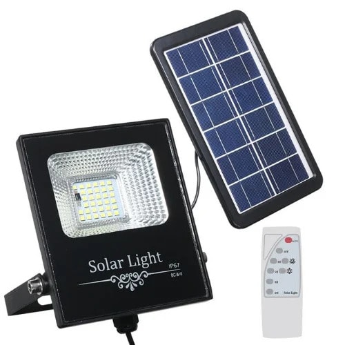 Solar Flood Light - 60W + Remote + Sensor Motion