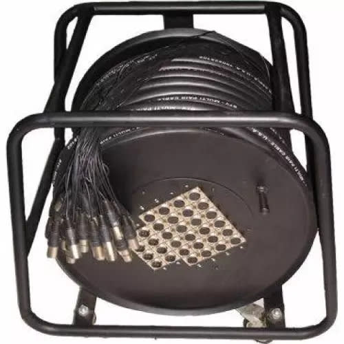 32 Channels 50m Audio Link Snake Cable On Stage Box Rim