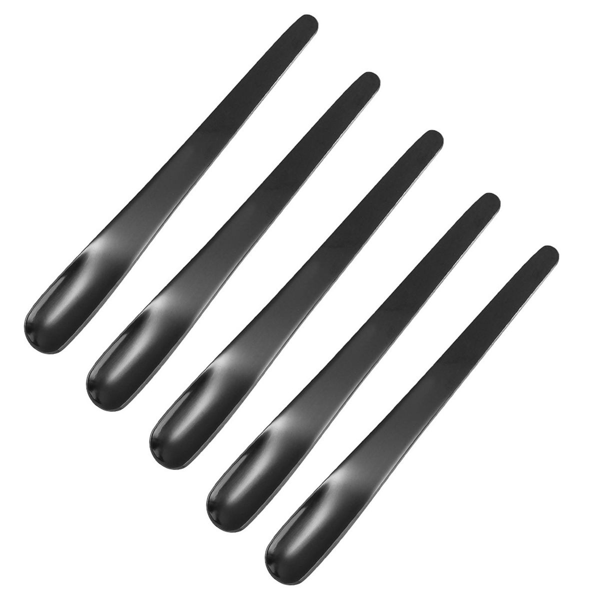 5PcsSet Salt Spoon Food Grade Dessert Salt Scoop Black