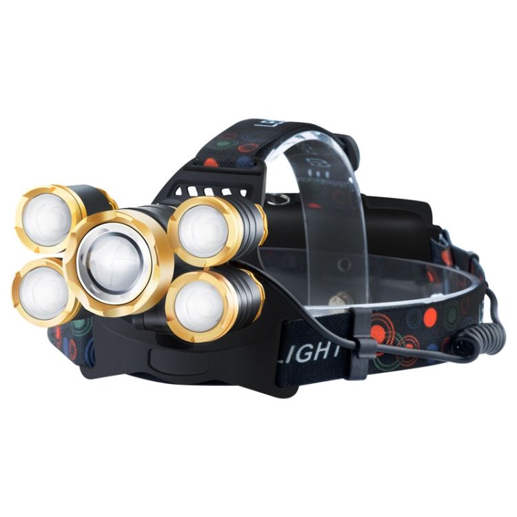 Headlight, Colour: Golden Induction (2 Batteries 1 Charger)