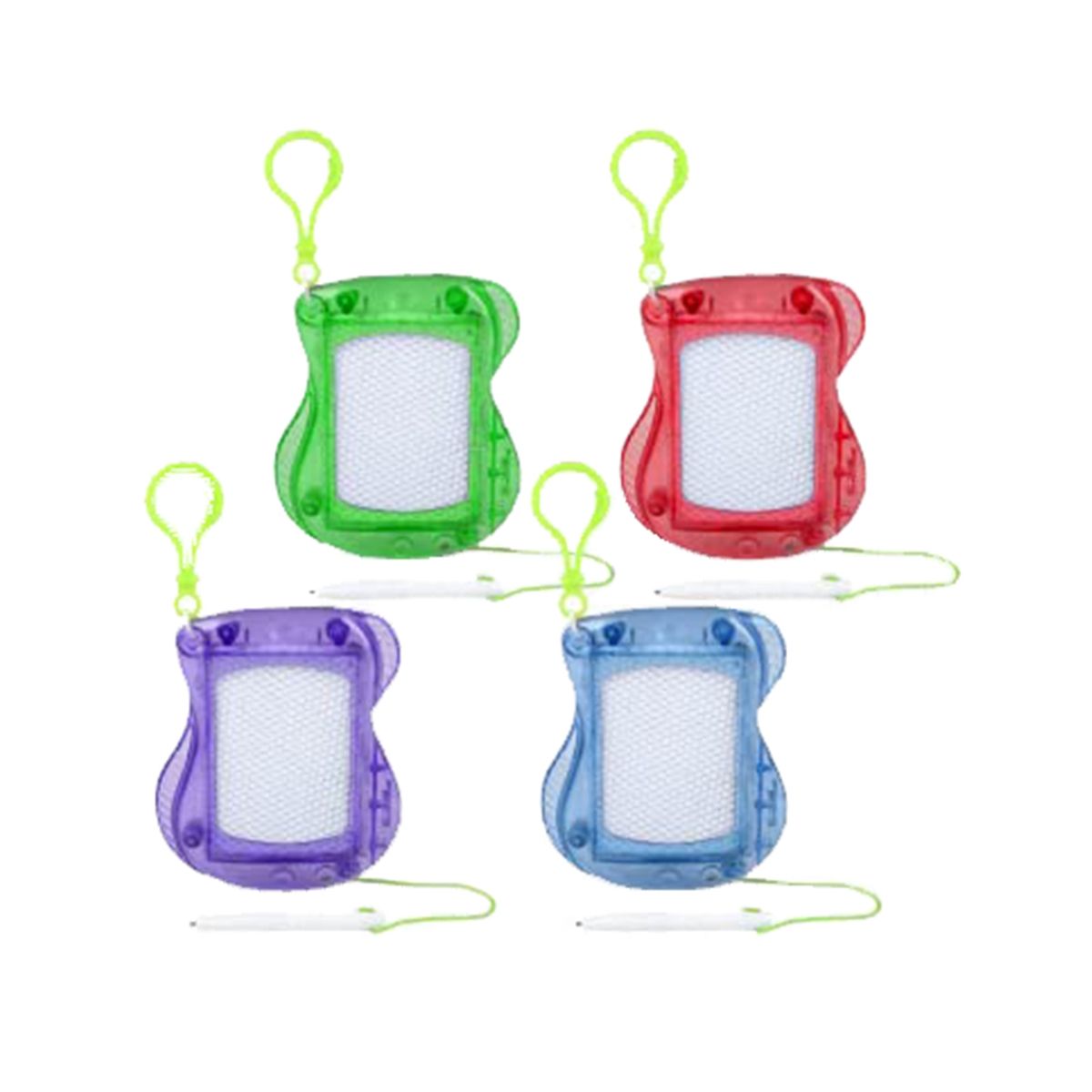 12 Pack Mini Drawing Board for Kids Bulk Backpack Keychain Clip