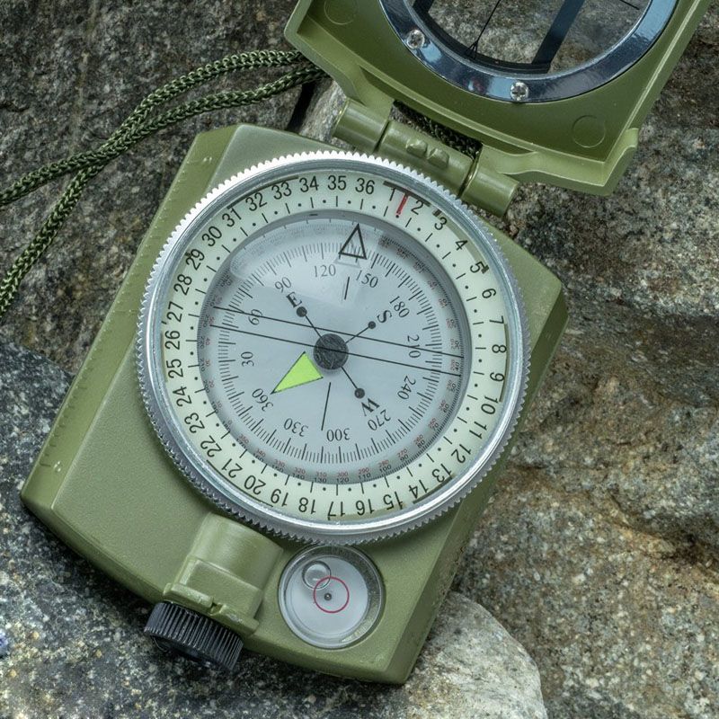 Se K4580 Military Lensatic Prismatic Sighting Compass With