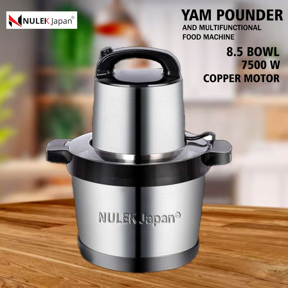 Japan Yam Pounder And Multifunctional Food Machine 8.5L Bowl