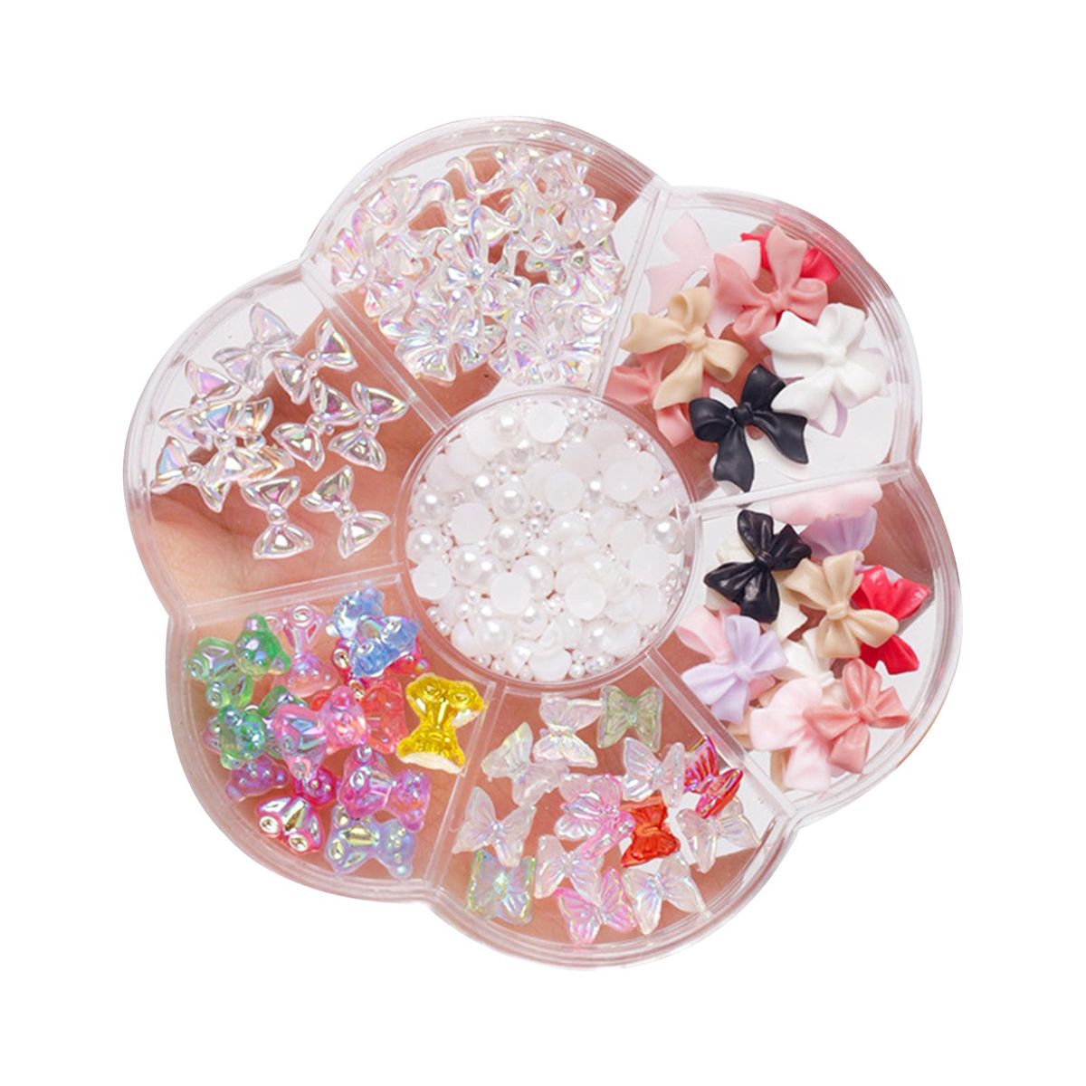 1 Box Bear Nail Charm Nail Art Ornament Designs Bow Nail Charm