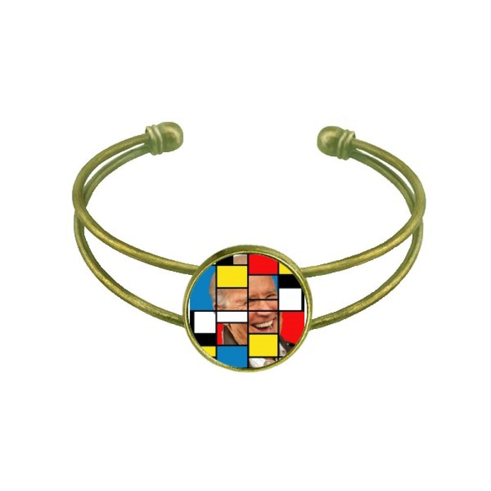 American USA President Hidden Mock Bracelet Bangle Retro Open Jewelry