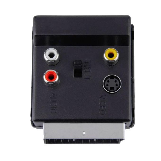 RGB Scart Male To 3 RCA Female S-Video AV Adapter Converter