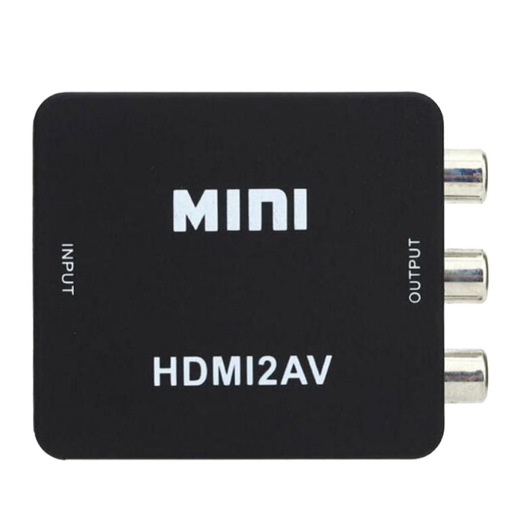 Mini Composite   To AV/RCA Video Converter HDMI2AV Adapter (  To 3RCA)