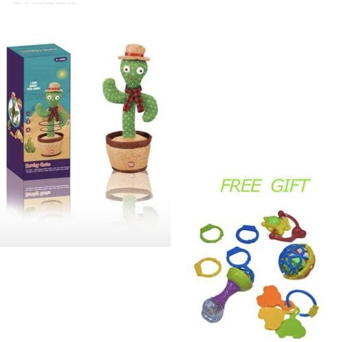 Toys Electronic Cactus Plush Toy Dancing Singing & Rattles